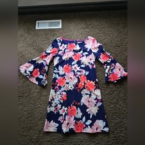 Eliza J Navy and Pink Dress